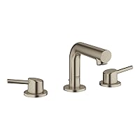 GROHE 20572EN1 Concetto 8-Inch Widespread 2-Handle Bathroom Faucet, Size Small, Brass, Brushed Nickel Infinity Finish
