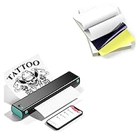 Itari M08F Wireless Tattoo Stencil-Printer and 100 Sheets Tattoo Transfer Paper