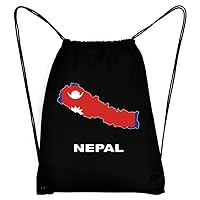 Nepal Country Map Color Sport Bag 18