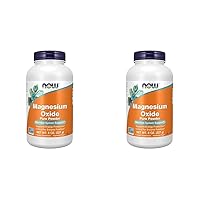 NOW Supplements, Magnesium Oxide, Enzyme Function*, Nervous System Support*, 8-Ounce (Pack of 2)