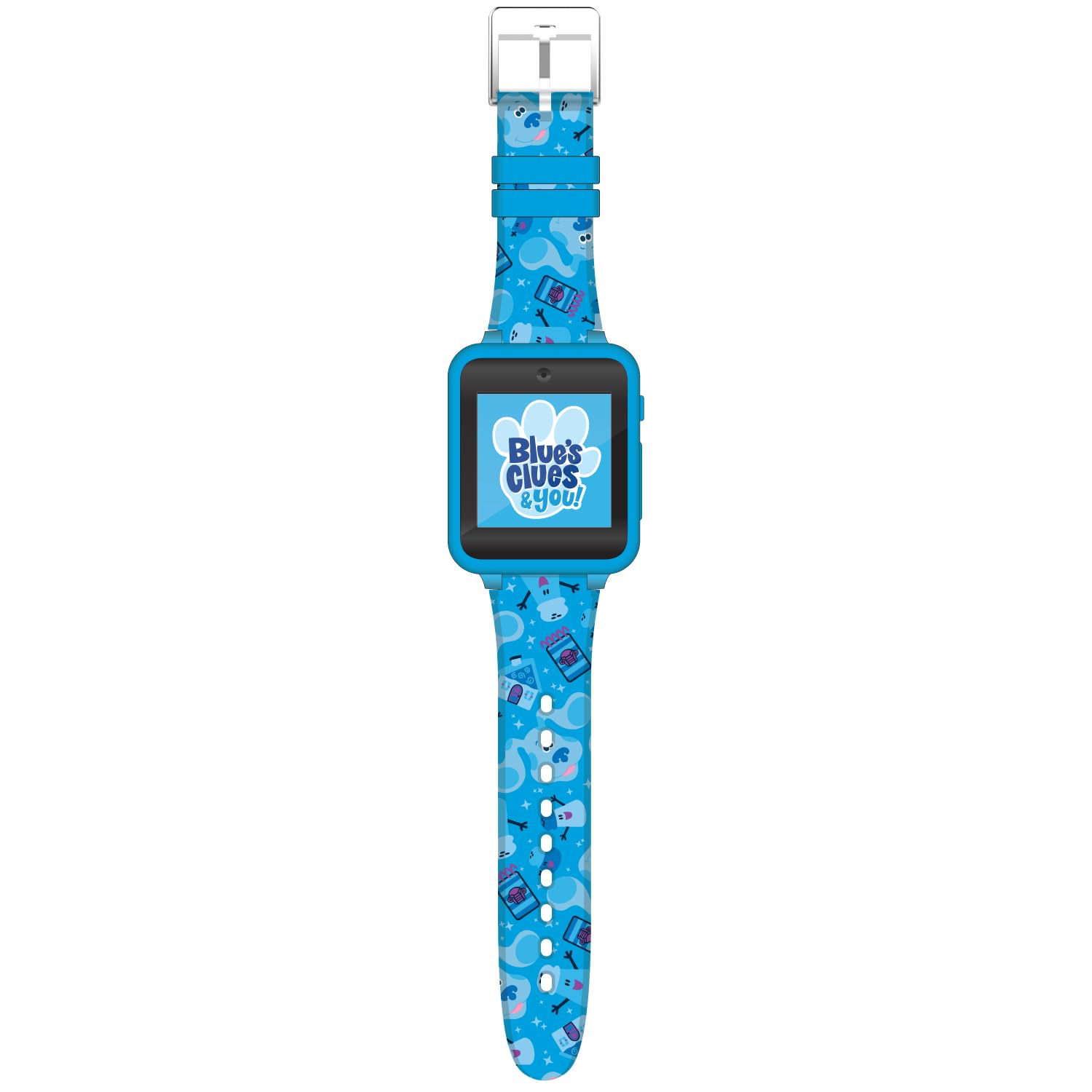 Accutime Blues Clues Kids Blue Educational Learning Touchscreen Smart Watch Toy for Boys, Girls, Toddlers - Selfie Cam, Learning Games, Alarm, Calculator, Pedometer & More (Model:BLU4016AZ)