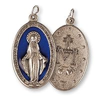 Large Miraculous Medal with the traditional M and hearts / Stars 40 mm.