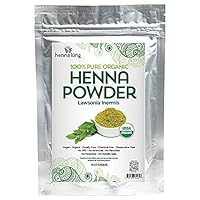 Natural Pure Brown Henna 100% All Natural Indigo Powder for Temporary Tattoos, Hair Dye & Beard Dye (Henna) Organic, Herbal & Vegan Chemical & Cruelty Free