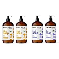 3-in-1 Soap Bundle with Coconut Lemon and Lavender Aloe Scents, 32 Ounce (2 Pack)