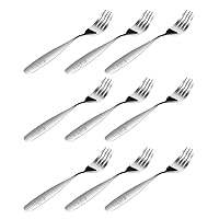 9 Pieces Stainless Steel Kids Forks, Kids Silverware, Kids Utensil Set, Includes A Total of 9 Forks for Great Convenience, Ideal for Home and Preschools Fruit Fork