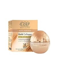 1Pcs Eva Golden Collagen Cream Eva Skin Anti-Aging Eva Skin Collagen Cream 3D Effect Hyaluronic Acid For All Skin Types / Fragrance Free Smoothes Out Wrinkles - 50 ml / 1.76 oz