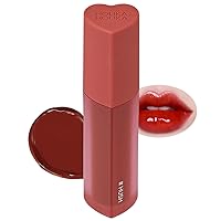 HOLIKA HOLIKA Heart Crush Glow Lip Tint Air – Korean Lip Tint with High Shine Juicy Fruit Jam Colors Lip Stain – Hydrolyzed Collagen & Vitamin C (07 HUSH)