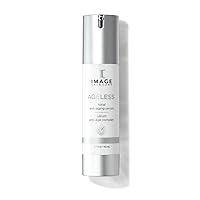 AGELESS Total Serum, AHA Face Serum with Peptides to Firm, Hydrate, Smooth Wrinkles and Even Tone, 1.7 fl oz