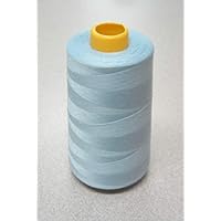 1 Spool Light Blue 100% Polyester SERGER Quilting Thread T27 6000 Yards #778