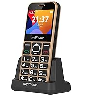 MP myPhone Halo 3 Senior Mobile Phone Without Contract 22 Inch Large Button Mobile Phone Cordless Phone for Seniors Senior Mobile Phone with Charging Station Bluetooth Camera Emergency Call Button
