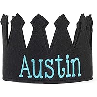 Birthday Crown Hat - Felt Birthday Crown for Boys & Girls - Personalized Birthday Hats for Kids 1-8 Years Old
