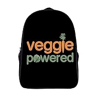 Veggie Vegetable Powered Vegetarian 16 Inch Backpack Business Laptop Backpack Double Shoulder Backpack Carry on Backpack for Hiking Travel Work