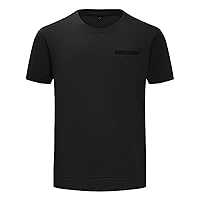 Mens Pocket Tee Shirts XL Tall T-Shirts for Men Cotton Graphic Mens Oversized T Shirt Graphic Western