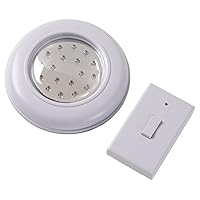 82-5571 Cordless Ceiling/Wall Light with Remote Control,White