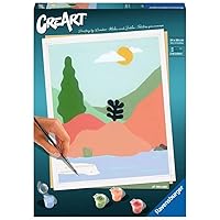 Ravensburger CreArt by The River Paint by Numbers Kit for Adults - 23642 - Painting Arts and Crafts for Ages 12 and Up