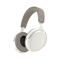 Sennheiser Consumer Audio Momentum 4 Wireless Headphones - Bluetooth Headset for Crystal-Clear Calls with Adaptive Noise Cancellation, 60h Battery Life, Customizable Sound - White )