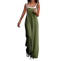 Jumpsuits for Women Summer Plus Size Baggy Overalls Loose Casual 2024 Trendy Rompers Work Pants Jumpers with Pocket