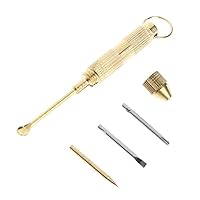 4 in 1 Multifunctional Ear Spoon Earpick Wax Remover Key Chain Screwdriver Tools