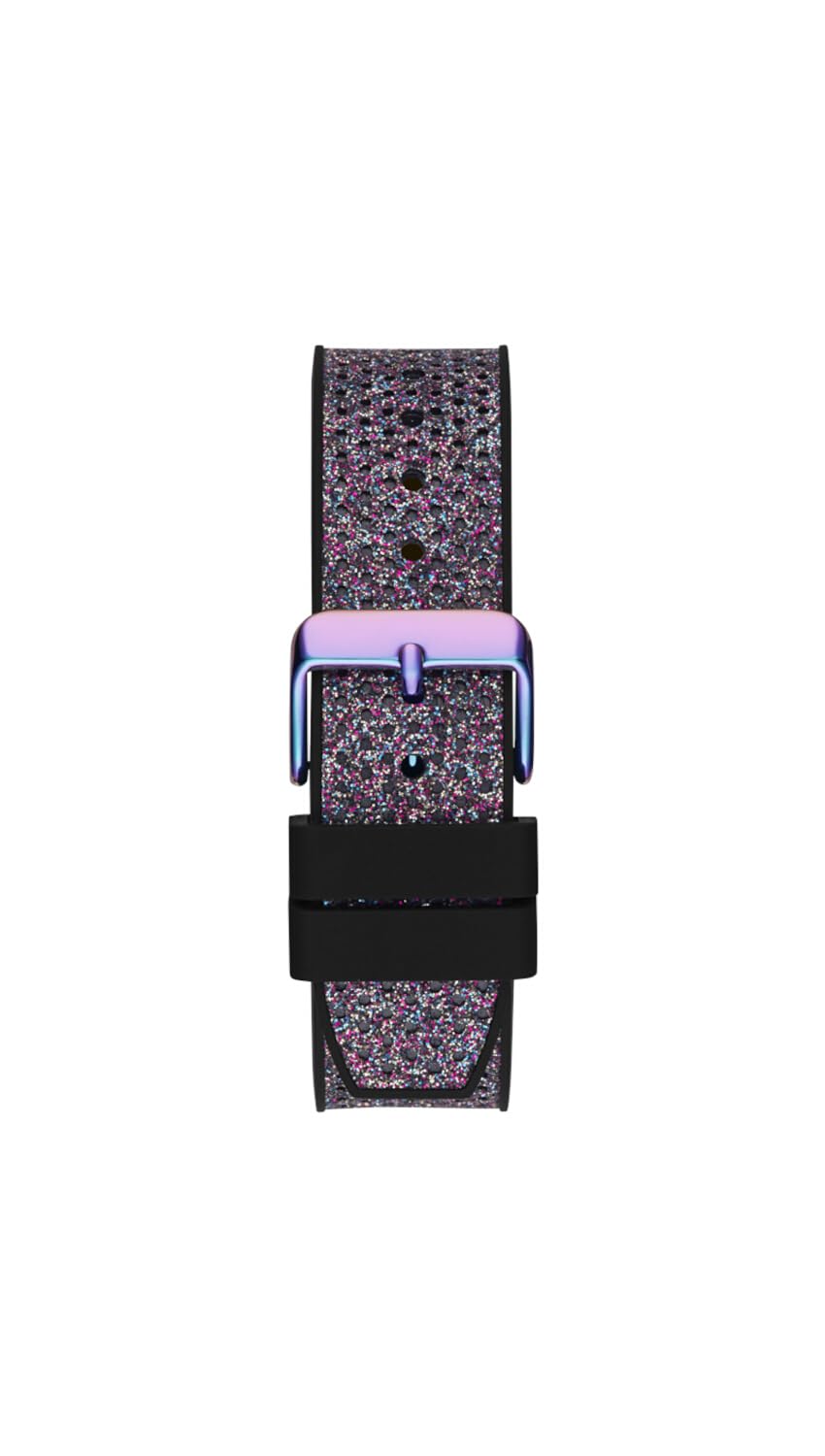 GUESS Women's 40mm Watch - Multi-Color Strap Multi Dial Iridescent Case