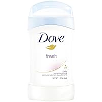 Dove Invisible Solid Deodorant, Fresh - 1.6 Oz (Pack of 2)