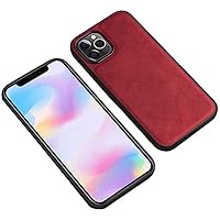 All-Inclusive Leather Phone Case, for Apple iPhone 12 (2020) 6.1 Inch Shockproof Protective Cover [Screen & Camera Protection] (Color : Red)