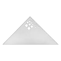 Alumicolor Aluminum 14 Inch Calibrated Drafting Triangle, 45/90 Degree