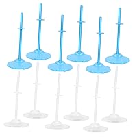 ERINGOGO 60 Pcs Mini Dolls 11 Inch Doll Holder Stand Miniature Doll Stands Girl Toy Puppet Stand Holder Wedding Dress Hanger Figure Doll Stand Girls Accessories Toys Universal Wedding Doll