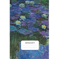 Notizheft: Impressionisten Punktraster Notizbuch Claude Monet Wasserlilien Nympheas_en_fleur Design Heft für Notizen Skizzen - ein Kreatives Geschenk für Kunstliebhaber (German Edition)