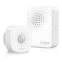 Tapo Motion Sensor Starter Kit: Motion Sensor Tapo T100 + Hub Tapo H100 (Long Battery Life, Wide Range Detection, Adjustable Sensitivity, Real-Time Notification, Smart Action)