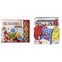 Scrabble Junior Game and Connect 4 Game Bundle