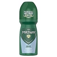 Mitchum Invisible Anti-Perspirant & Deodorant Roll-On, Unscented 3.4 oz (Pack of 5)