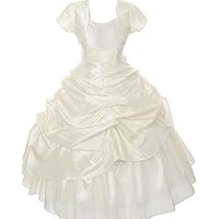 BNY Corner First Communion Wedding Pageant Flower Girl Dress Ivory & White Collection
