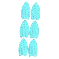 BESTOYARD 6 Pcs Insulation Pad Silicone Ironing Wool Pressing Mat Iron Rest Pad Cup Mat Cup Coaster Dish Mat Hair Curlers Curling Iron Rest Insulation Board De Iron Mat 3g Small