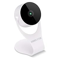 Security Cameras 1080p HD Indoor Wireless Smart Home Camera Detection with Night Vision 2-Way Audio Compatible with Alexa & The Google Assistant White