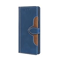 Phone Cover Wallet Folio Case for VIVO Y73 2021, Premium PU Leather Slim Fit Cover for Y73 2021, 2 Card Slots, Easy Carry, Blue