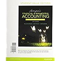 Horngren's Financial & Managerial Accounting, the Financial Chapters, Student Value Edition Plus Myaccountinglab with Pearson Etext -- Access Card Package Horngren's Financial & Managerial Accounting, the Financial Chapters, Student Value Edition Plus Myaccountinglab with Pearson Etext -- Access Card Package Loose Leaf Printed Access Code