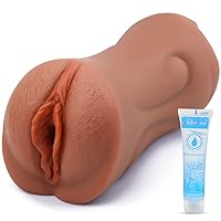 Sex Toys for Men Male Masturbators - Adult Toys 3D Textured Realistic Pocket Pussy, Male Sex Toys Sexual Vagina Sex Stroker, Sex Toys Brown Sex Doll Male Stroking Toys, Adult Sex Toy for Men Pleasure