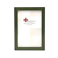 Lawrence Frames Collection Wood Picture Frame Gallery, Green, 4x6