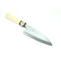 Yoshihiro Yasuki Yellow Steel,KASUMI Japanese Home Deba Knife (150mm/5.9
