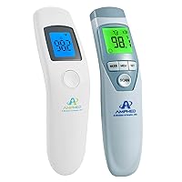 Amplim Bundle Non-Contact Touchless Infrared Digital Forehead Thermometer for Babies and Adults