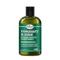 Difeel Rosemary and Mint Hair Strengthening Conditioner with Biotin 12 oz. - Made with Natural Rosemary Oil for Hair Growth
