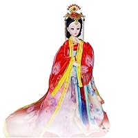 1/6 Ancient Costume Hanfu Dress Princess Vinyl Doll 30 cm Queen of China Fairy Figure Delicate Makeup BJD 20 Joint Dolls Kids Gift Model Toy