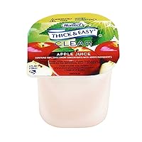 Hormel Thick and Easy Apple Juice Honey Consistency, Pack of 24, 4 oz Each with Easy-Peel Foil Barrier, RDA Requirement for Vitamin C
