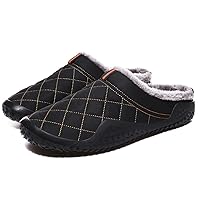 Cotton Slippers Men's Winter Outdoor Wear Plus Velvet Cotton Shoes Large Size Thick-soled Non-slip Warm Slippers