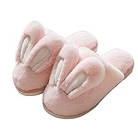 Really Cute Unisex Adult Hard Soled Stuffed Animal Home Slippers Soft Plush Cartoon Animal Slippers Sharp Warm and Toasty Slippers