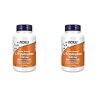 Supplements, L-Tryptophan 1,000 mg, Double Strength, Encourages Positive Mood*, Supports Relaxation*, 60 Tablets (Pack of 2)
