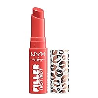 NYX PROFESSIONAL MAKEUP Filler Instinct Plumping Lip Color, Lip Balm - Besos (Coral Red)
