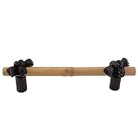 Vicenza Designs K1127 Palmaria Bamboo Knot Pull, 4-Inch, Oil-Rubbed Bronze