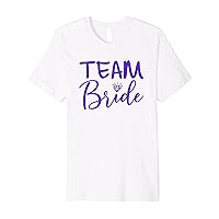Team Bride Purple Lavender Wedding Engagement Party Premium T-Shirt