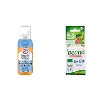 Arm & Hammer Simply Saline Nasal Spray 4.5oz & beano to Go Gas Relief Tablets 12 Count